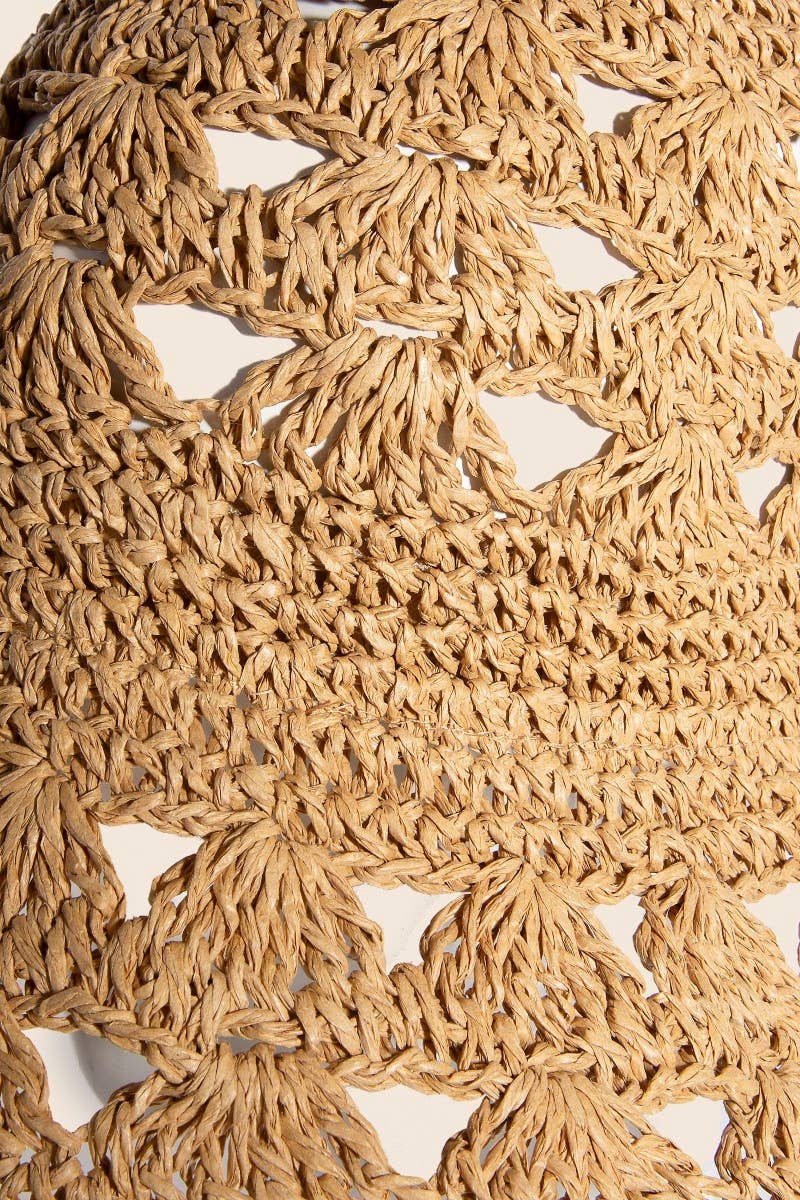 Vented Straw Braided Bucket Hat