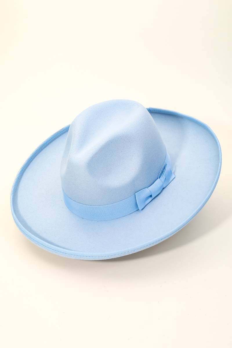 Ribbon Bow Tie Fedora Hat